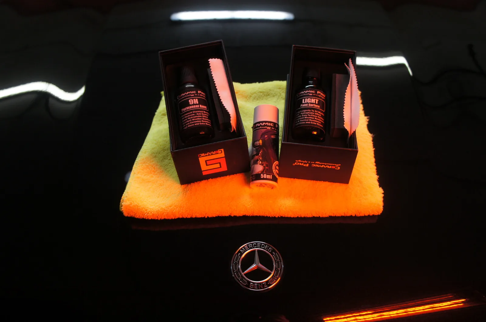 Обработка кузова Ceramic Pro 9h для Mercedes-Benz GLC