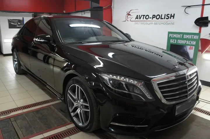 Восстановительная полировка для Mercedes-Benz S500+Воск Meguiars. Локальный окрас сиденья
