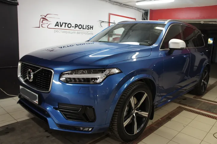 Обработка кузова Ceramic Pro 9h. Полировка кузова. Обклейка антигравийной пленкой  для Volvo XC90