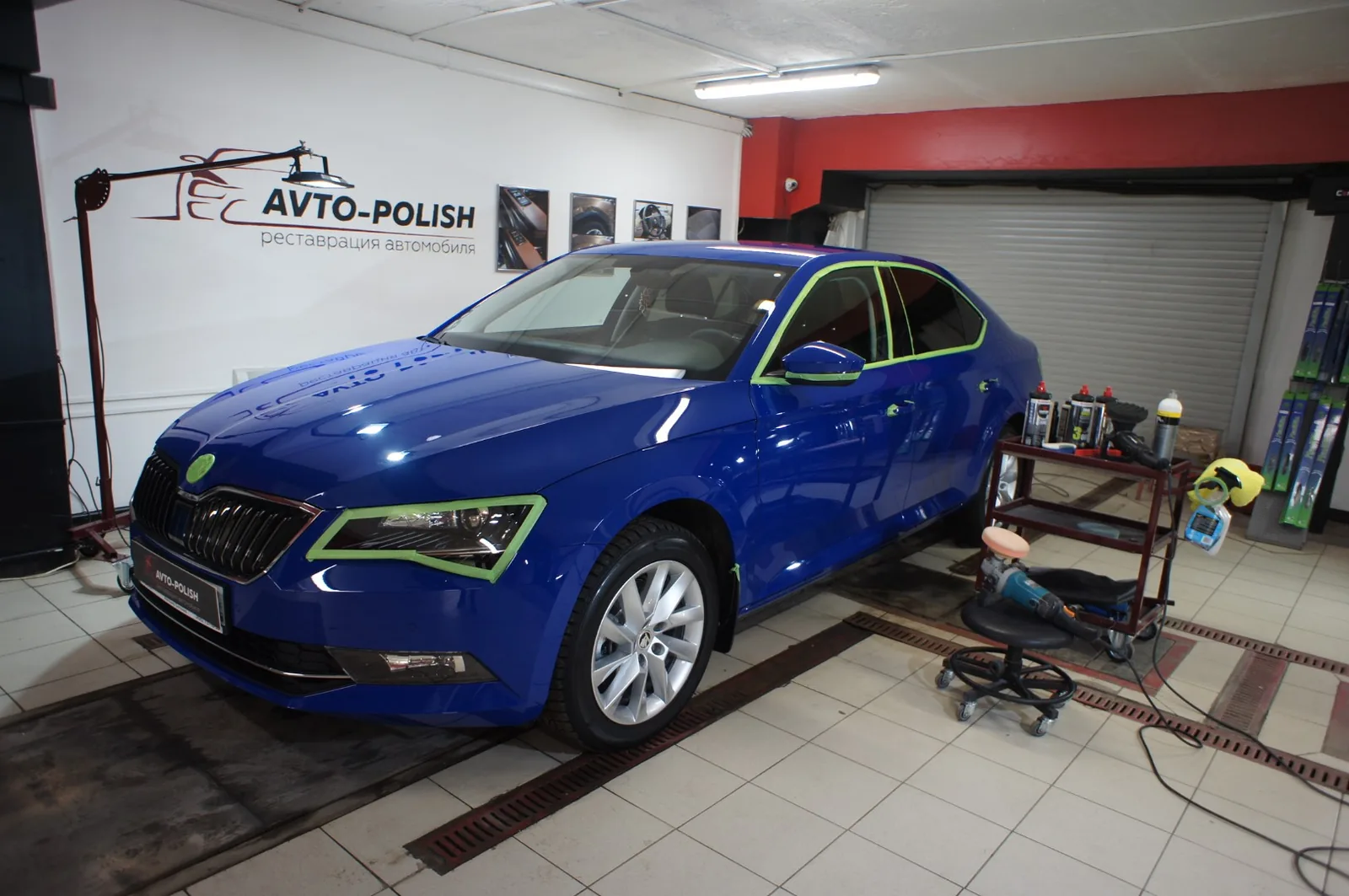 Нанесение Ceramic Pro 9H для Skoda Superb