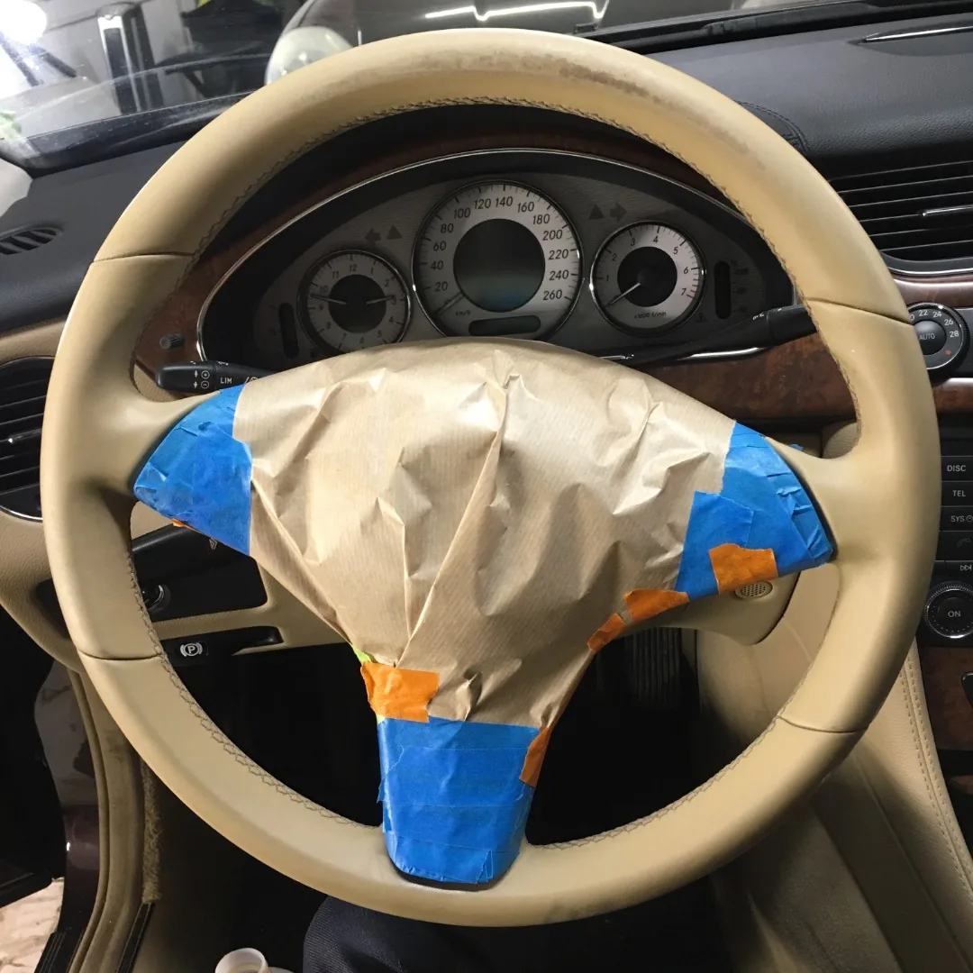 Покрас руля для MB CL