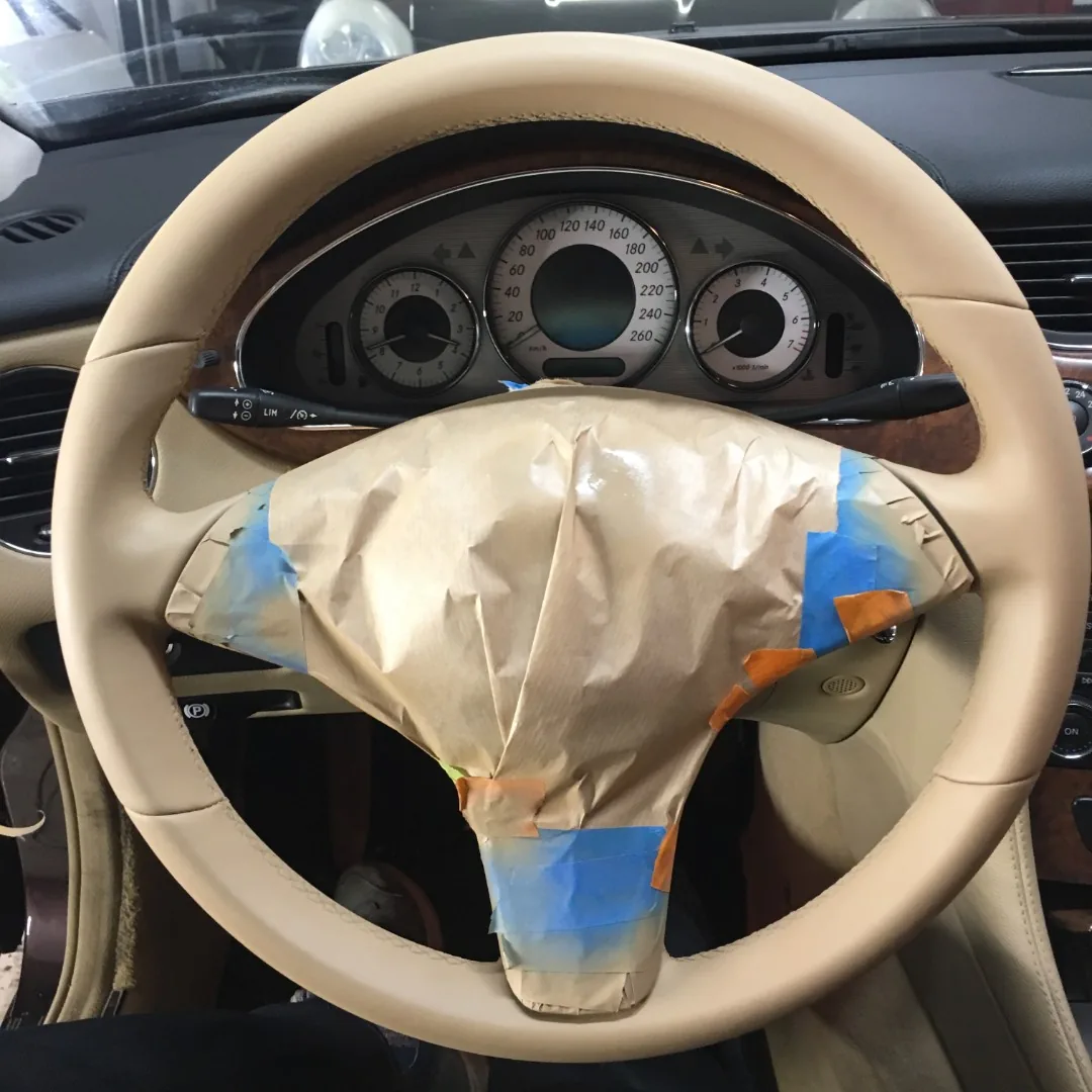 Покрас руля для MB CL