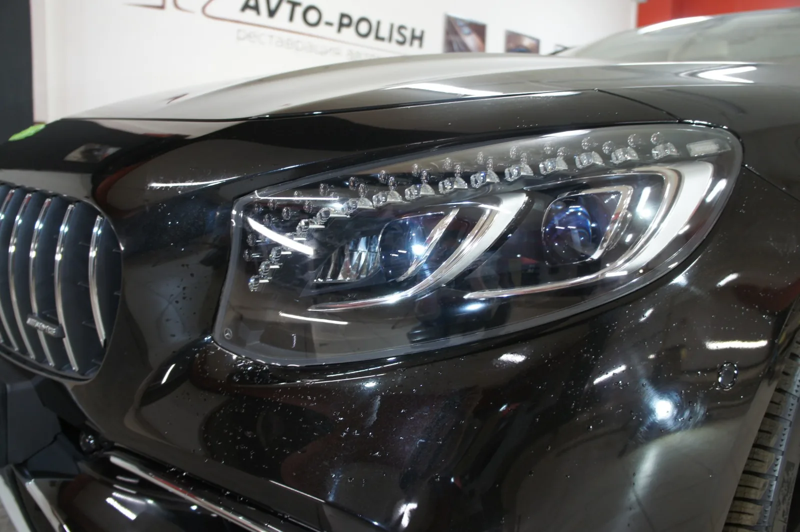 Нанесение Ceramic Pro 9H для Mercedes-Benz C63