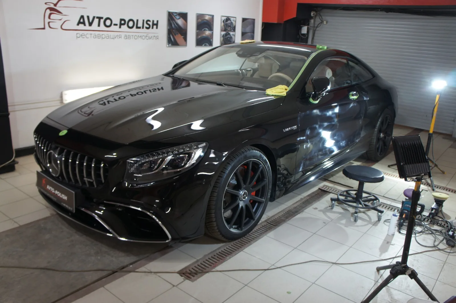 Нанесение Ceramic Pro 9H для Mercedes-Benz C63