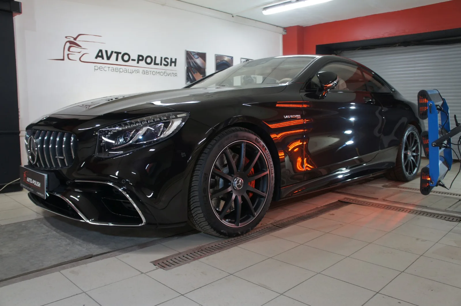 Нанесение Ceramic Pro 9H для Mercedes-Benz C63