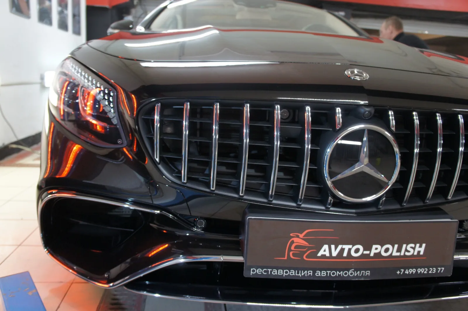Нанесение Ceramic Pro 9H для Mercedes-Benz C63
