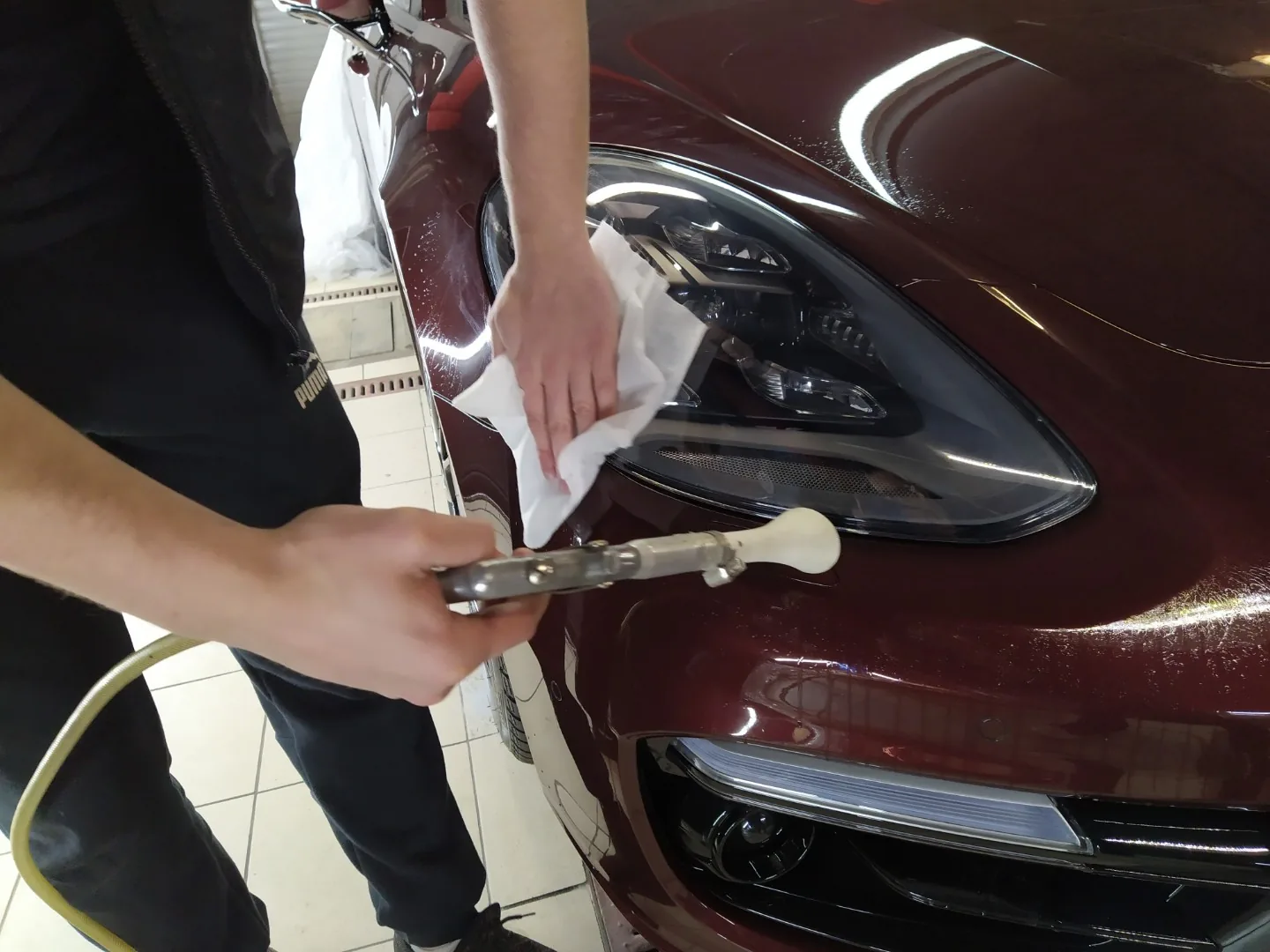 Нанесение Ceramic Pro 9H для Porsche Panamera