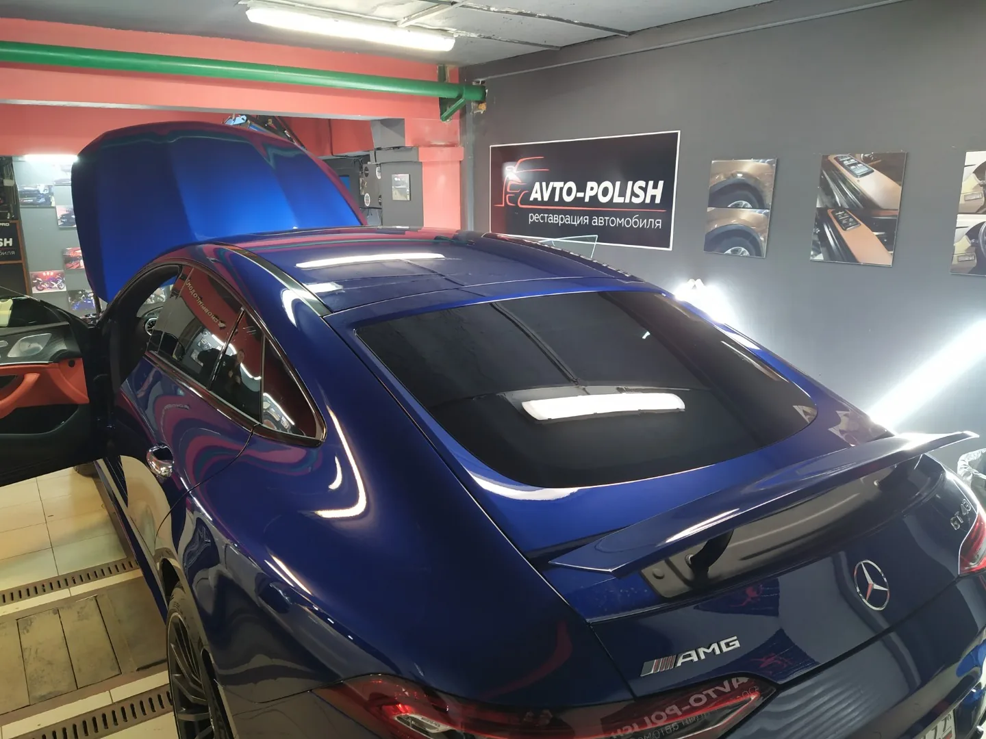 Оклейка пленкой SunTek и Обработка салона салона MB AMG GT43
