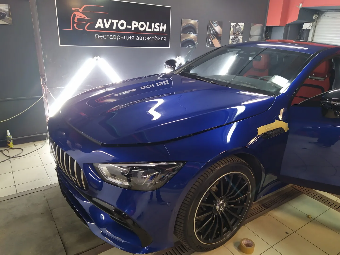 Оклейка пленкой SunTek и Обработка салона салона MB AMG GT43