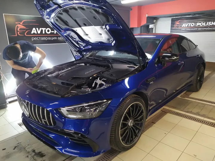 Оклейка пленкой SunTek и Обработка салона  салона MB AMG GT43