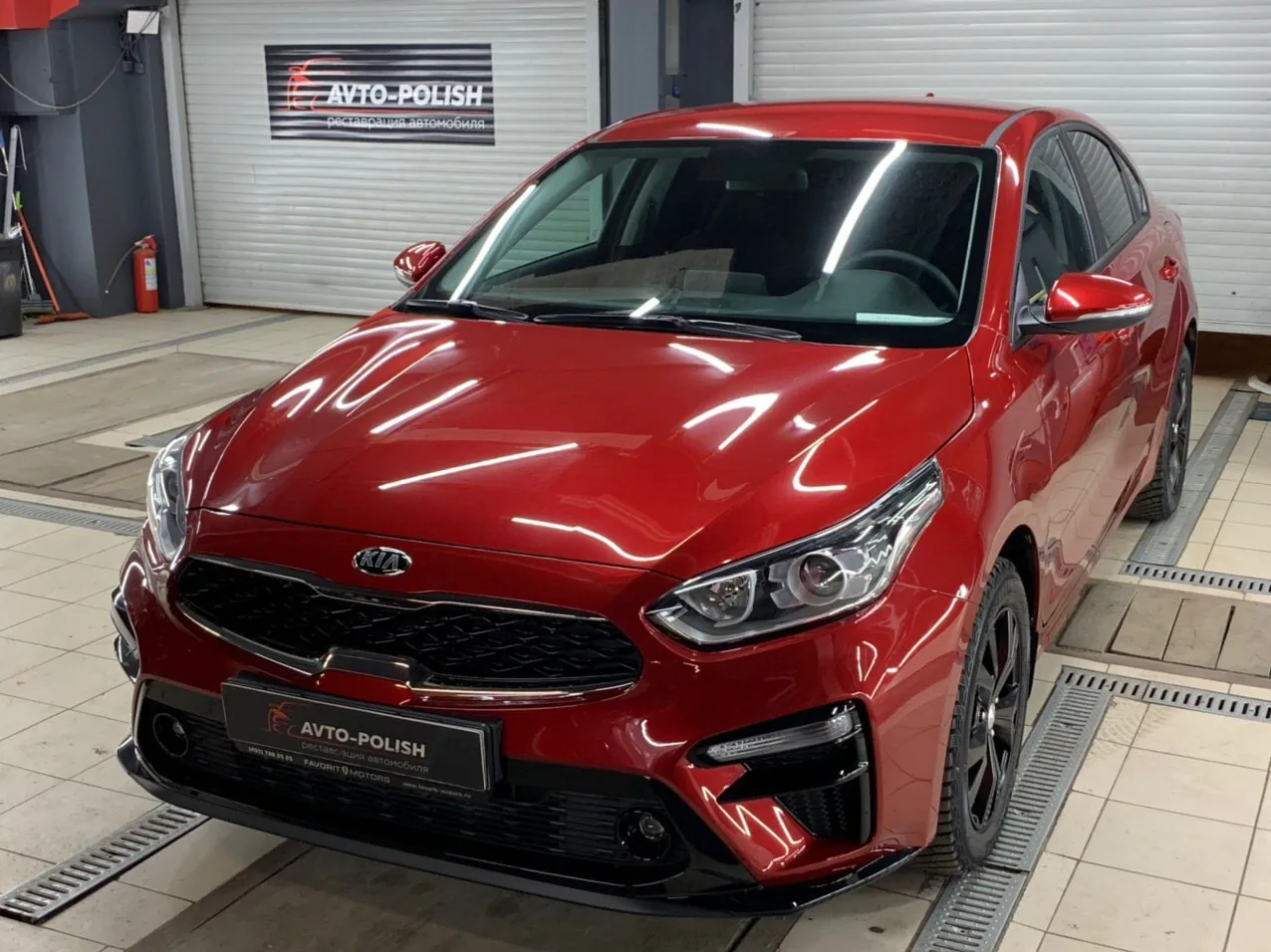Нанесение Ceramic Pro 9H для Kia Serato