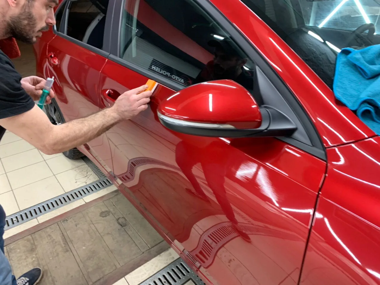 Нанесение Ceramic Pro 9H для Kia Serato