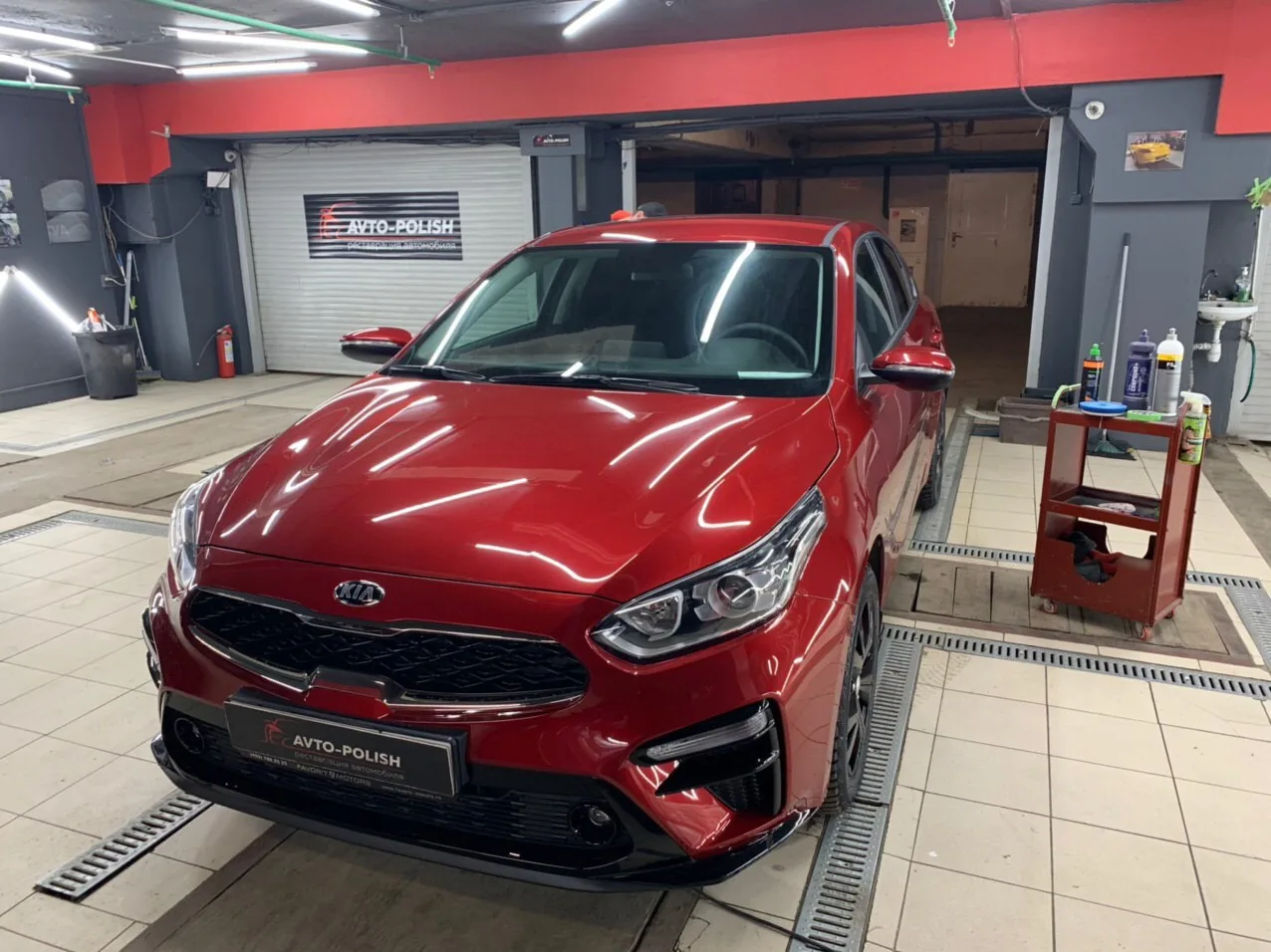 Нанесение Ceramic Pro 9H для Kia Serato