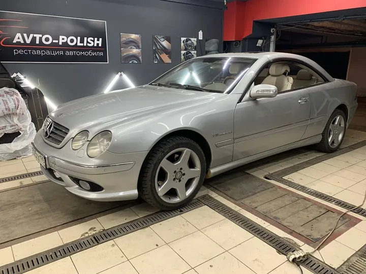 Восстановление кожи руля и ручки АКПП для MB SL