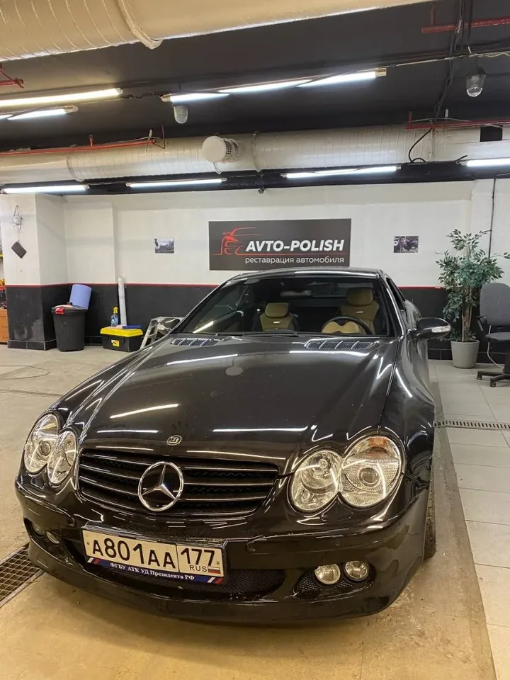 Реставрация панели и покраска сидений для Mercedes