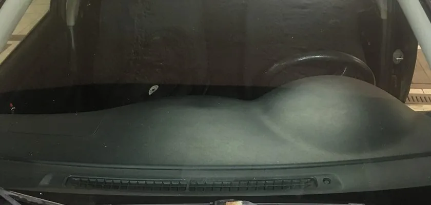 Полировка царапин от дворников на стекле Toyota — после работ